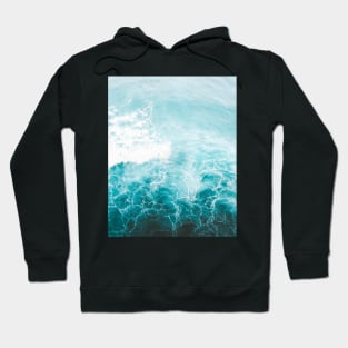 Blue Ocean waves gift idea / sea lover present Hoodie